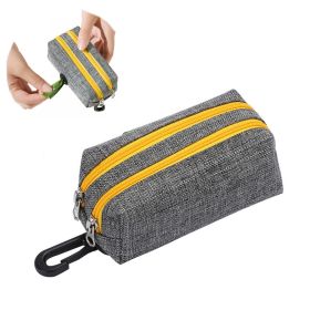 Outdoor Pet Waste Bag Dog Poop Collection Bag (Color: Grey Yellow, Type: Pet Waste Bag)