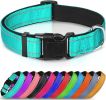 collReflective Dog Collar; Soft Neoprene Padded Breathable Nylon Pet Collar Adjustable for Medium Dogs
