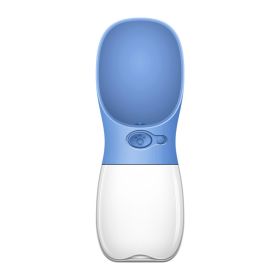 wPet Water Cup Outdoor Portable Water Bottle (Style: 350ML, Color: Sea blue)