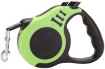 lDog Leash Retractable for Small Medium Dog up to 33lbs Nylon Tape/Ribbon Anti-Slip Handle One-Handed Brake Pause Lock