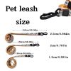 Trendy Printed PVC Dog Leash & Collar Set, Waterproof Durable Pet Lead with Unique Pattern, Adjustable for Small Medium Large Dogs