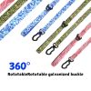 Trendy Printed PVC Dog Leash & Collar Set | Waterproof Heavy Duty Pet Lead