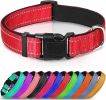 collReflective Dog Collar; Soft Neoprene Padded Breathable Nylon Pet Collar Adjustable for Medium Dogs