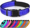 collReflective Dog Collar; Soft Neoprene Padded Breathable Nylon Pet Collar Adjustable for Medium Dogs