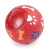 tFood Dispensing Dog Toys; Pet Ball Toys; Rubber Slow Feeder Dog Puzzle Toys; Dog Treat Balls