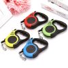 lDog Leash Retractable for Small Medium Dog up to 33lbs Nylon Tape/Ribbon Anti-Slip Handle One-Handed Brake Pause Lock