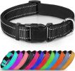collReflective Dog Collar; Soft Neoprene Padded Breathable Nylon Pet Collar Adjustable for Medium Dogs