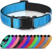 collReflective Dog Collar; Soft Neoprene Padded Breathable Nylon Pet Collar Adjustable for Medium Dogs